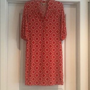 Orange Banana Republic dress